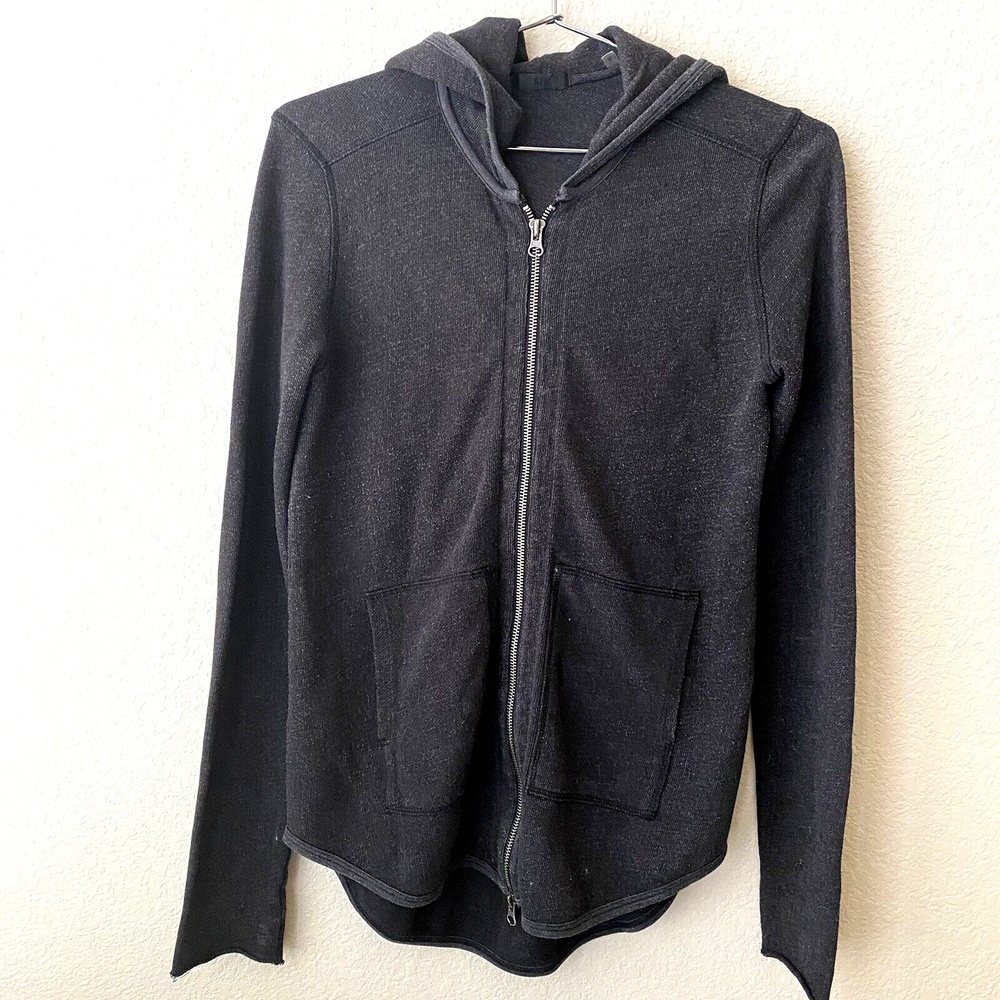 ATM Anthony Thomas Melillo Womens Long Sleeve Full Zip Hoodie Jacket Size S